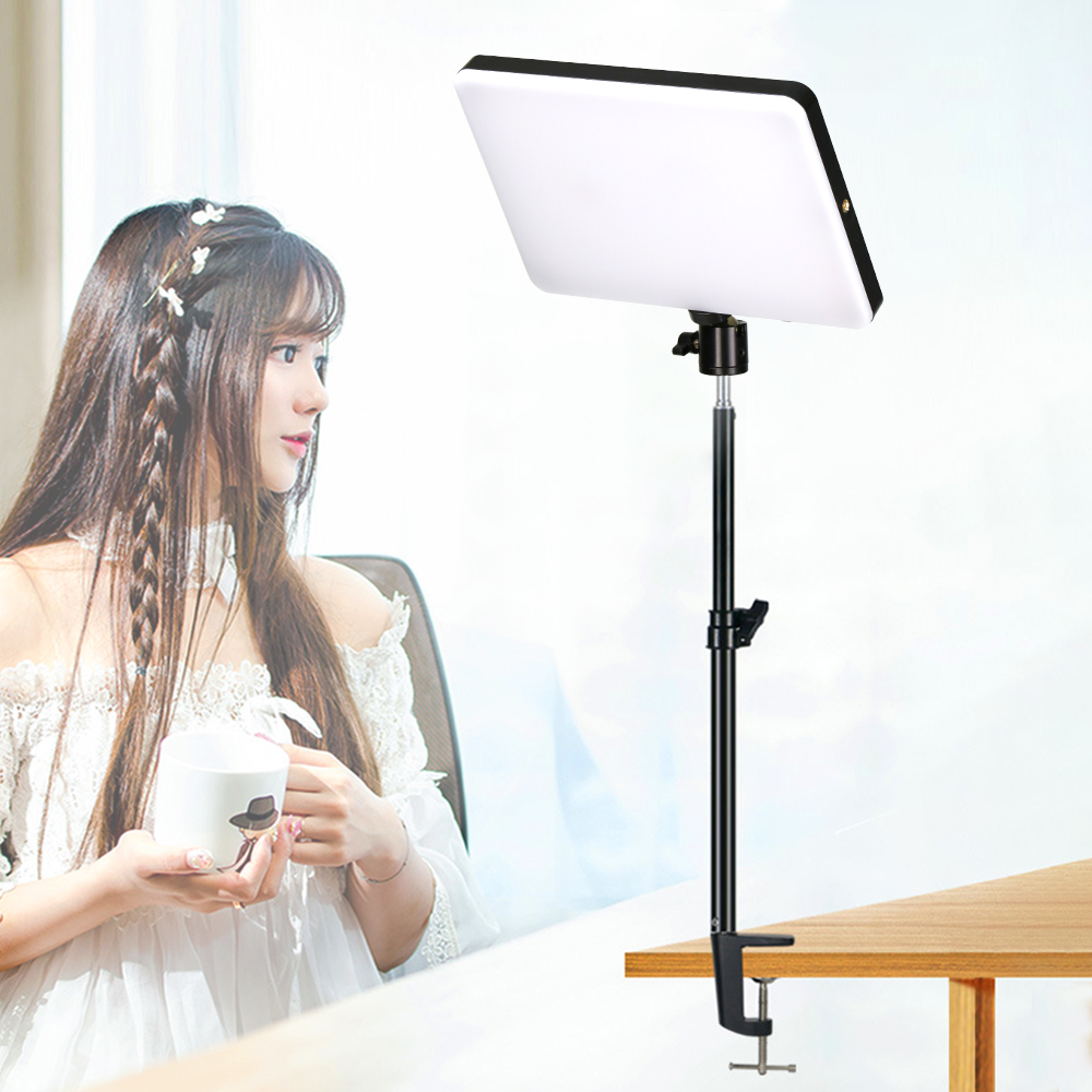 Webcam Ring Light - لوحة إضاءة فيديو ليد قابلة للتخفيت