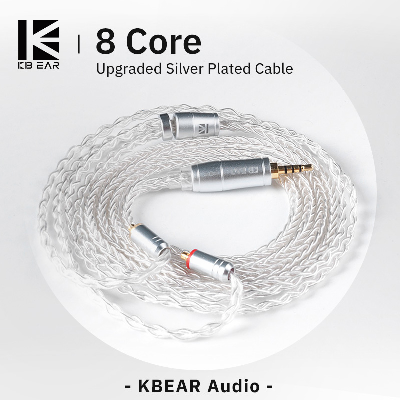 Esports Gaming Earbuds - KBEAR 8 Core ترقية الفضة السلكية