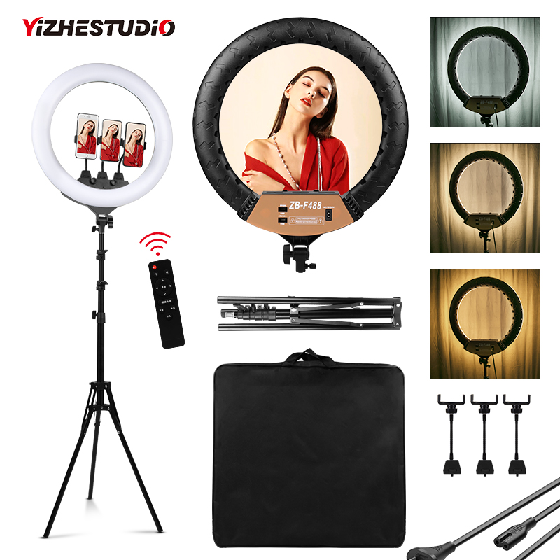 مصباح دائري عكس الضوء مع كابل  - مراجعة Webcam Ring Light وسعره