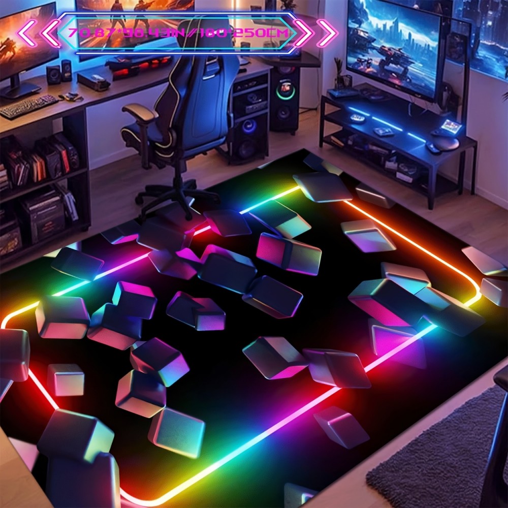 سجادة ألعاب VIKAMA بتصميم ملون - مراجعة Esports Gaming Cafe وسعره