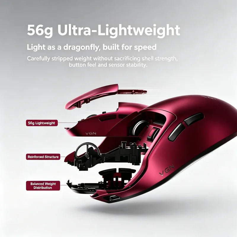 فأرة ألعاب لاسلكية VGN Dragonf - مراجعة Esports Wireless Gaming Mouse وسعره