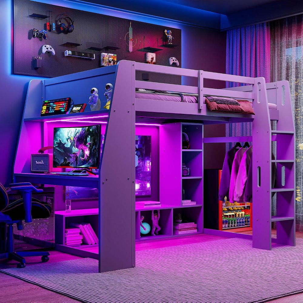 سرير ألعاب SOTSEA بحجم كامل مع - مراجعة Esports Gaming Bed وسعره