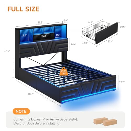 إطار سرير بحجم كامل مع 4 أدراج - مراجعة Esports Gaming Bed وسعره