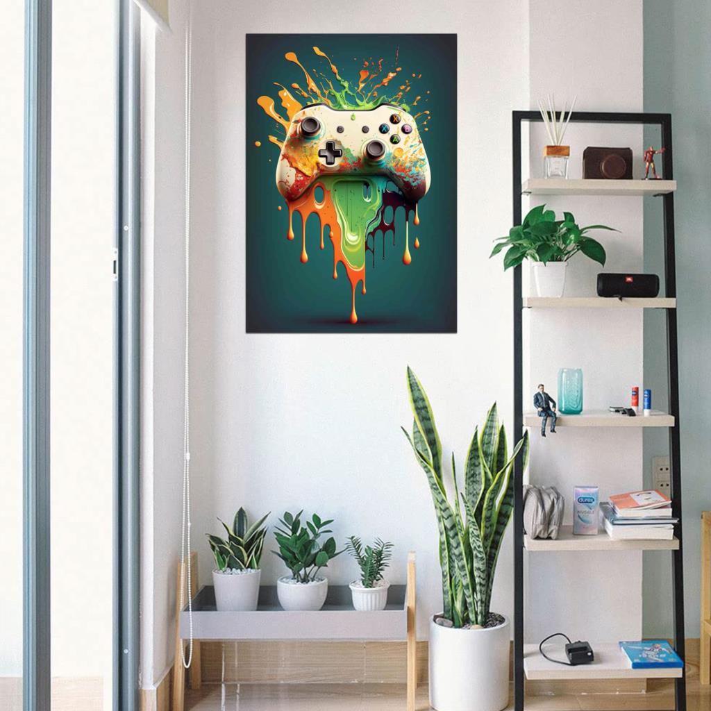 80s ملون الشرير النيون ألعاب ت - مراجعة Esports Gaming Wallpaper وسعره