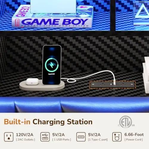 إطار سرير بحجم كامل مع 4 أدراج - مراجعة Esports Gaming Bed وسعره