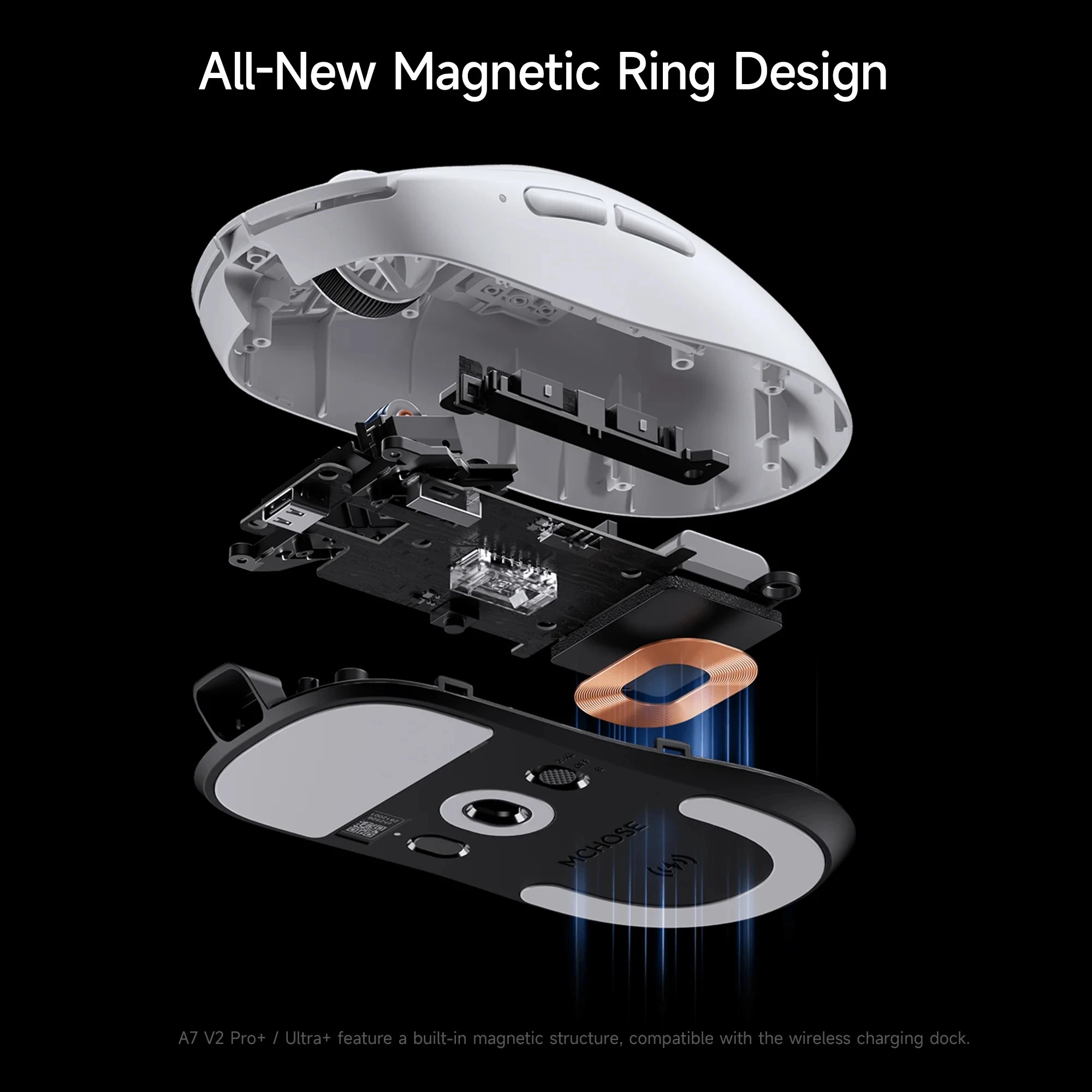 ماوس ألعاب لاسلكي MCHOSE A7 V2 - مراجعة Esports Wireless Gaming Mouse وسعره