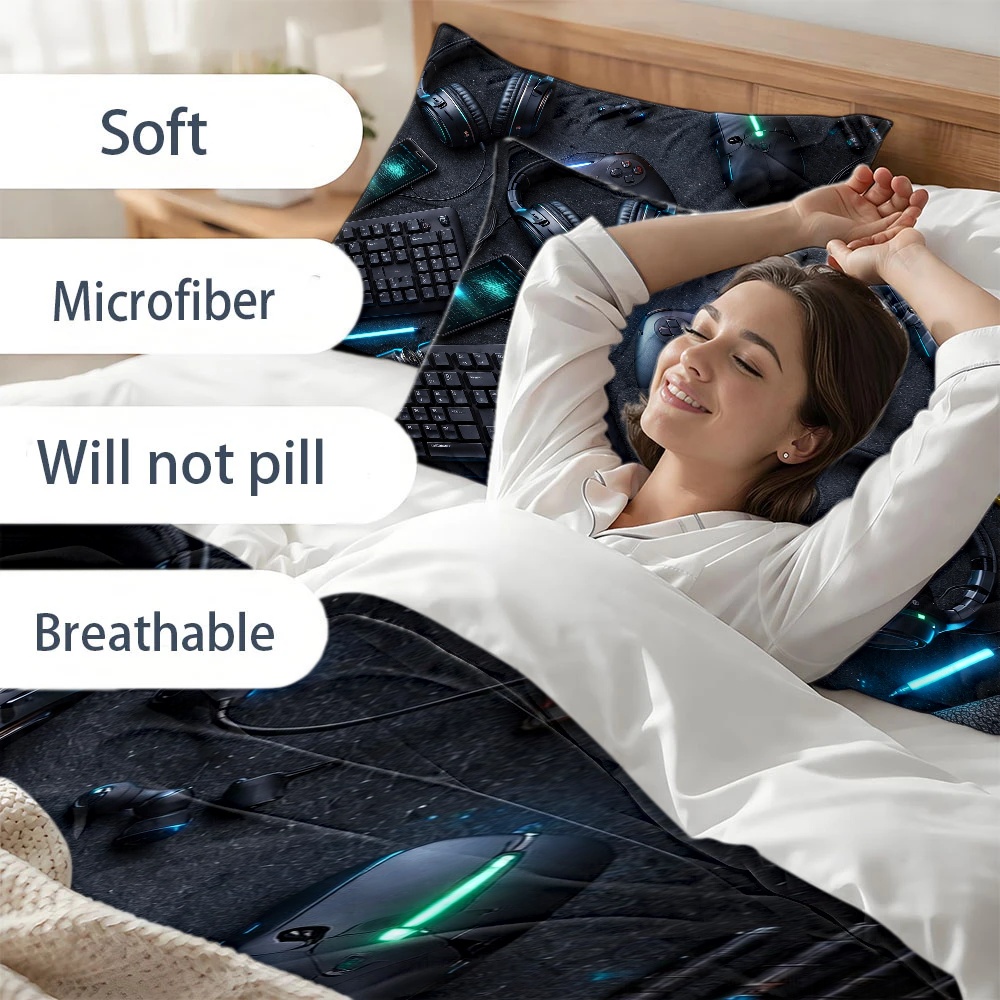 طقم أغطية سرير بتصميم الألعاب  - مراجعة Esports Gaming Bed وسعره